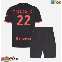 Camiseta AC Milan Diego Moreira #22 Tercera Equipación para niños 2026-27 manga corta (+ pantalones cortos)